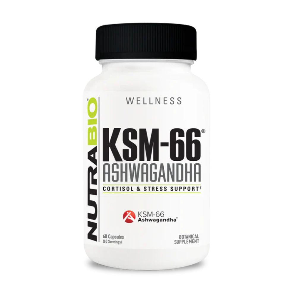 NutraBio Nutrabio KSM-66 Ashwagandha 60 Capsules 