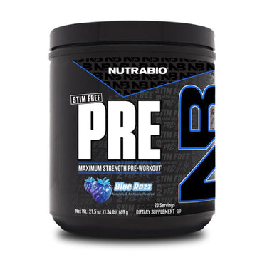 NutraBio Nutrabio Pre Workout Stim Free 20 Servings 
