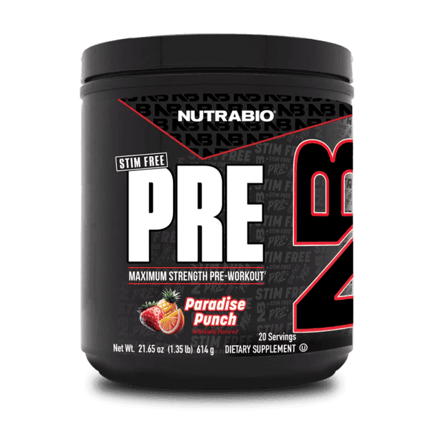 NutraBio Nutrabio Pre Workout Stim Free 20 Servings 
