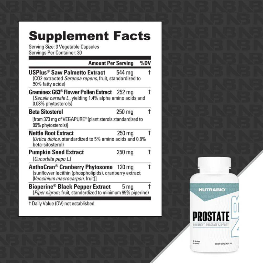 NutraBio Nutrabio Prostate 90 Capsules 