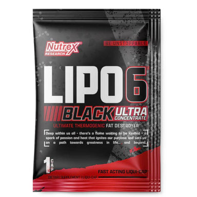  CLEARANCE: Nutrex Lipo 6 Black Ultra Sample Fat Burner 1 Cap 