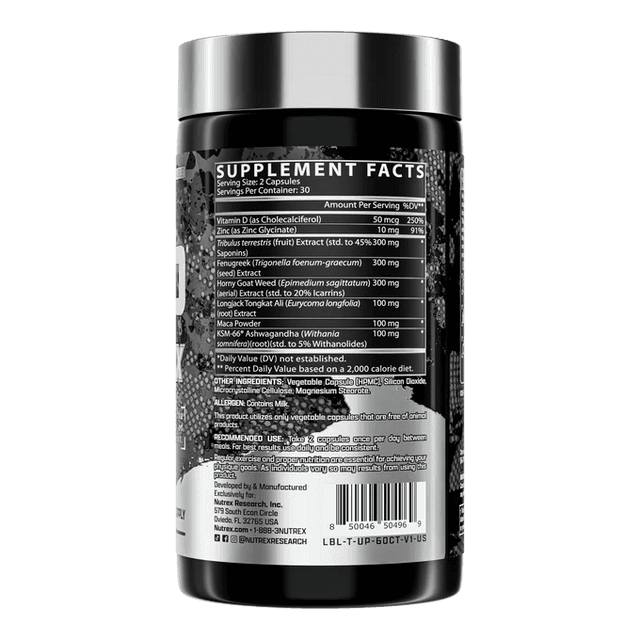  Nutrex Research T-Up Max 60 Capsules 