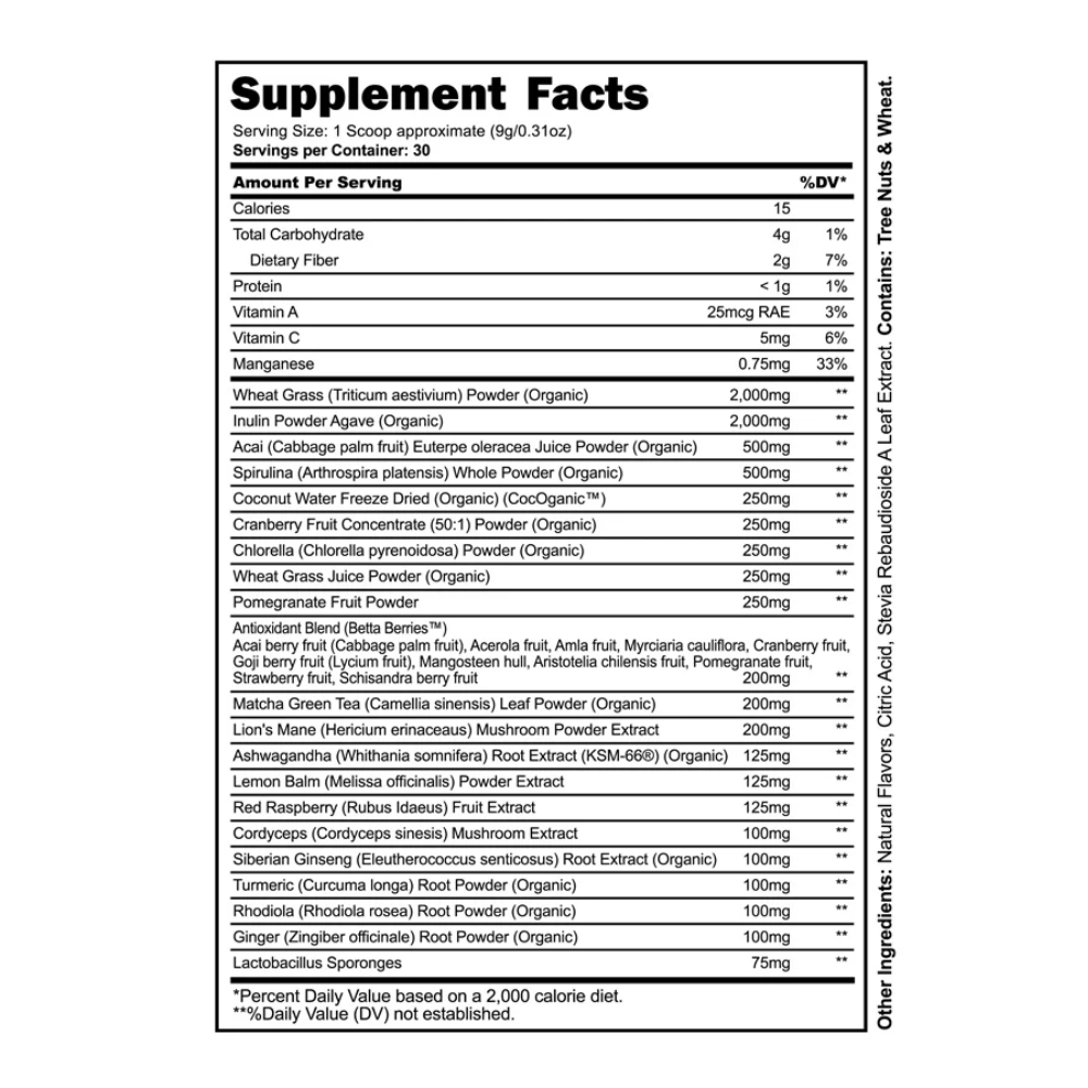  Panda Supps Greens 30 Servings 