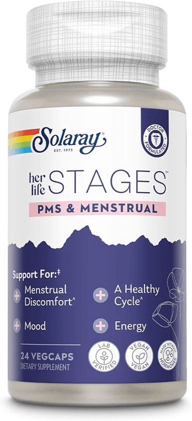  CLEARANCE: Life Extension Her Stages PMS & Menstrual 24ct EXP 08/2025 