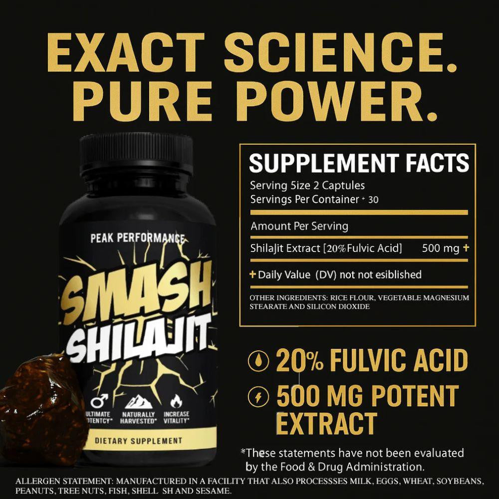  Smash Shilajit 60 Capsules 