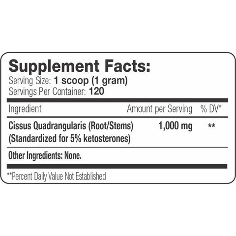  Serious Nutrition Solutions Cissus XT 120 Grams 