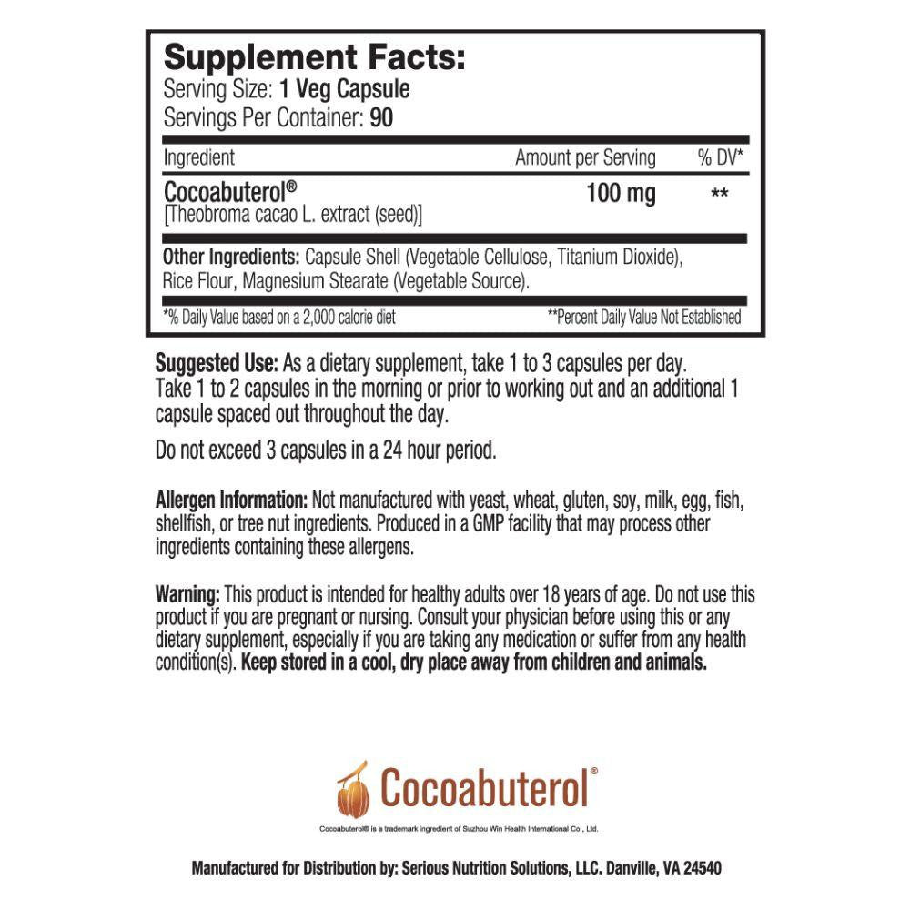 Serious Nutrition Solutions SNS Cocoabuterol XT 90 Capsules 