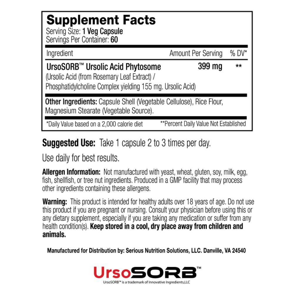 Serious Nutrition Solutions SNS Ursa-Bolic 60 Capsules 