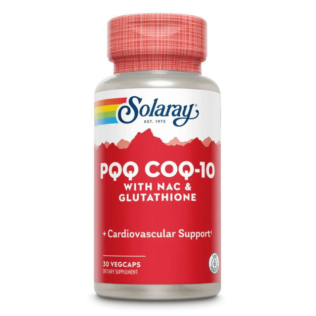 Solaray PQQ CoQ-10 with NAC & Glutathione, 30 Capsules 