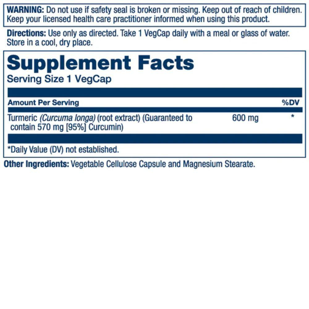  Solaray Vital Extracts Turmeric 600mg 30 Capsules 