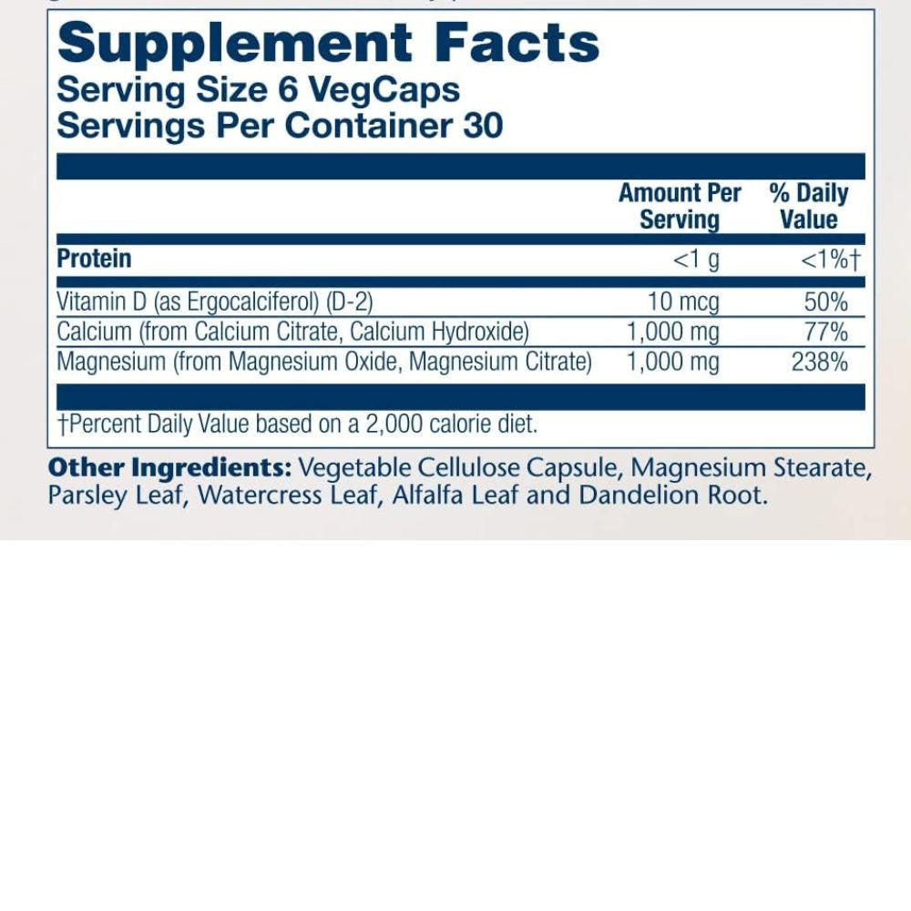  Solaray 1:1 Ratio Cal-Mag Citrate 180 Capsules 
