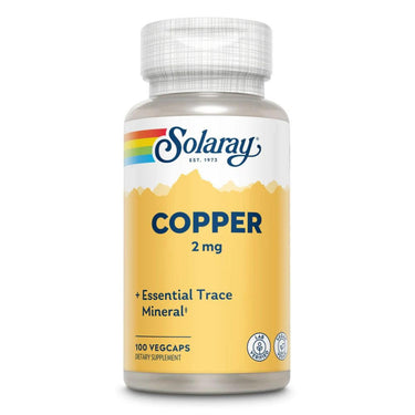  Solaray Copper 2mg 100 Capsules 
