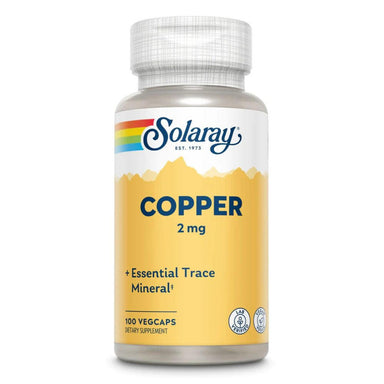  Solaray Copper 2mg 100 Capsules 