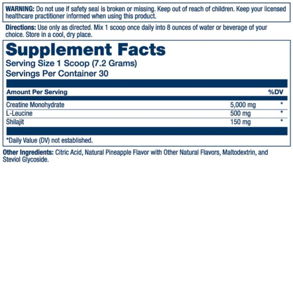  Solaray Creatine with Shilajit 30 Servings 