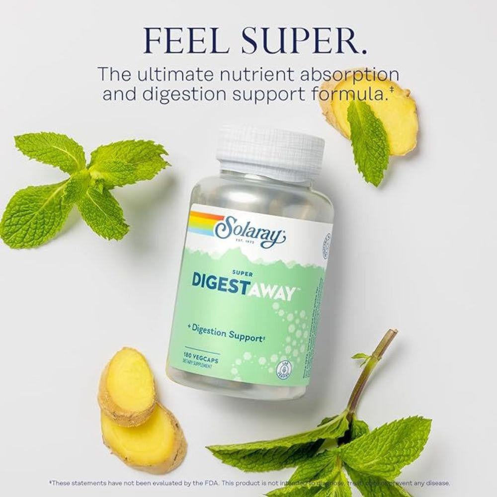  Solaray Super DigestAway 180 Capsules 