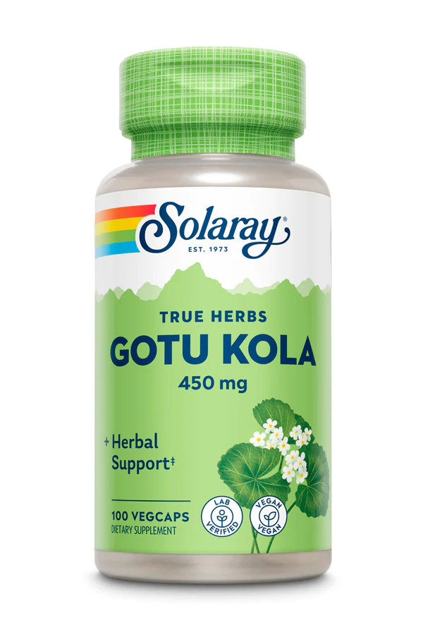  Solaray Gotu Kola 450mg 100 Capsules 