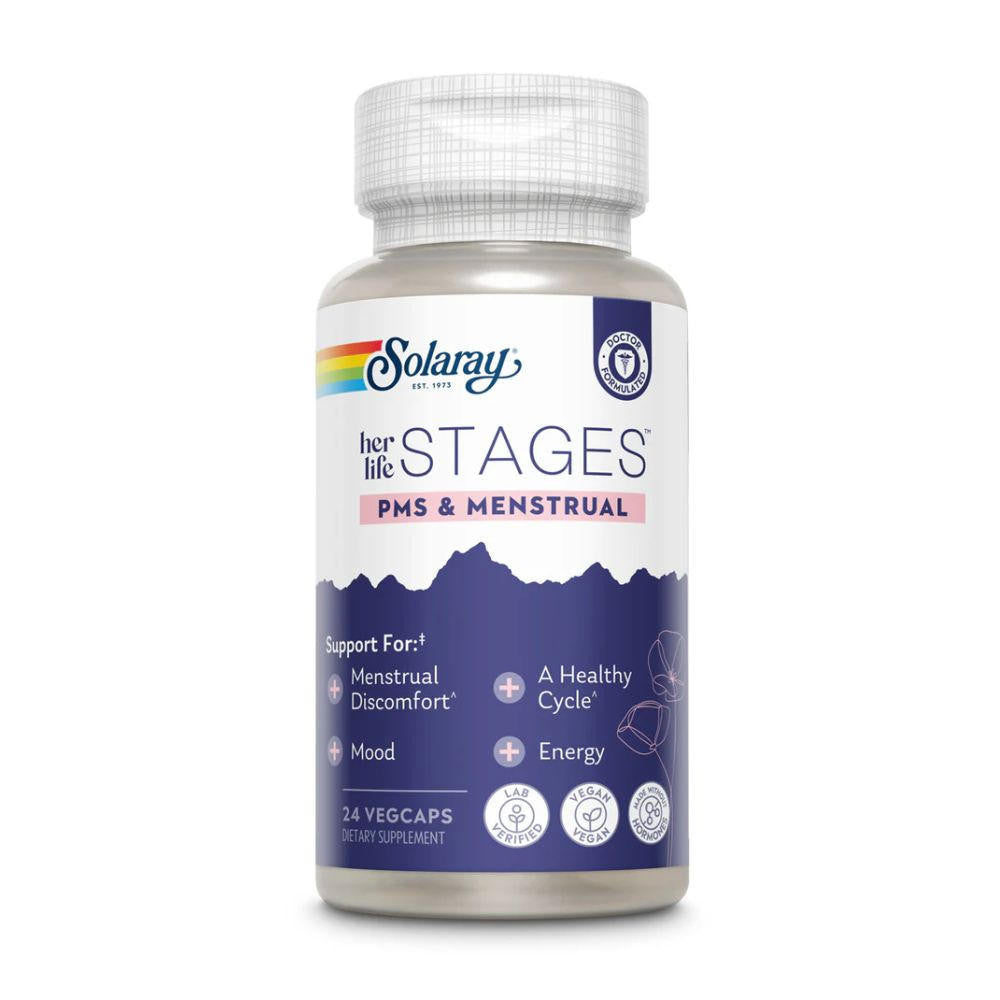  Solaray Her Life Stages PMS & Menstrual 24 Capsules 