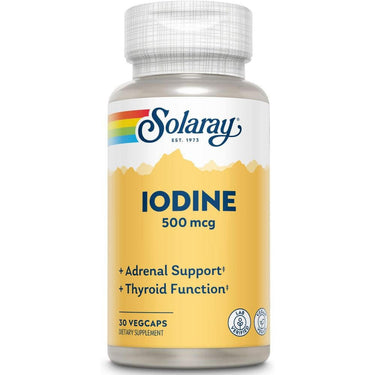  Solaray Iodine 500mcg 30 Capsules 
