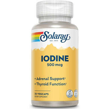  Solaray Iodine 500mcg 30 Capsules 