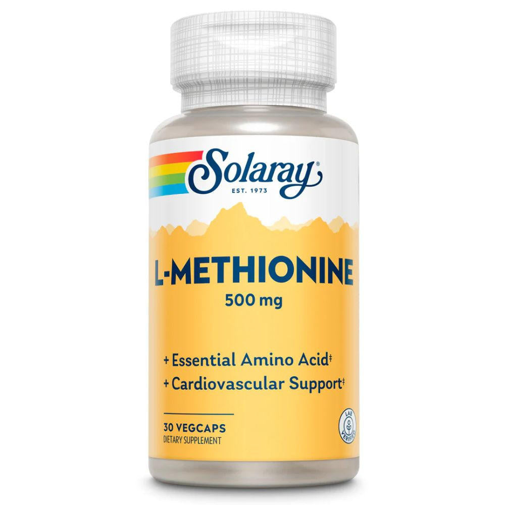  Solaray L-Methionine 500mg 30 Capsules 