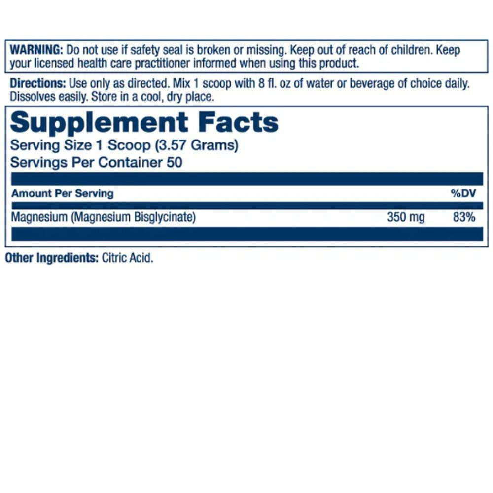  Solaray Magnesium Glycinate Powder 350mg 