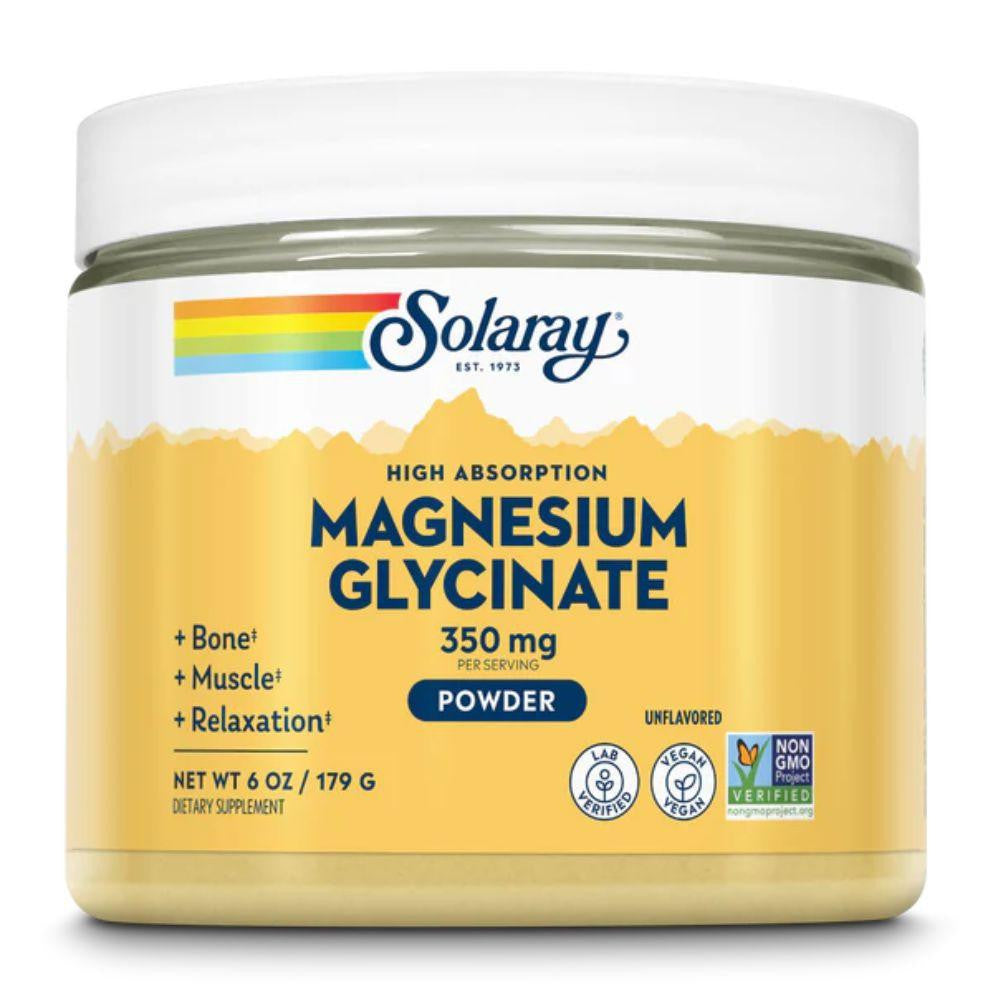  Solaray Magnesium Glycinate Powder 350mg 