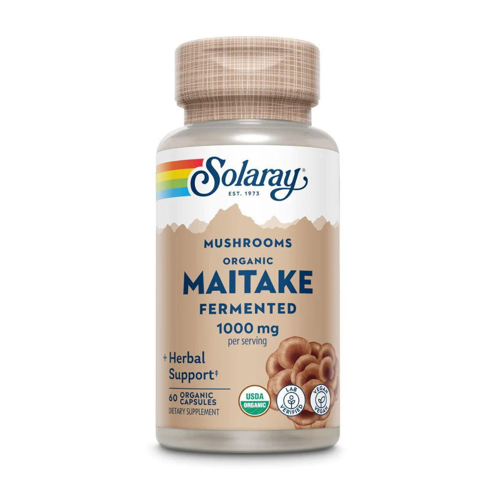  Solaray Maitake Mushroom 500mg 60 Capsules 