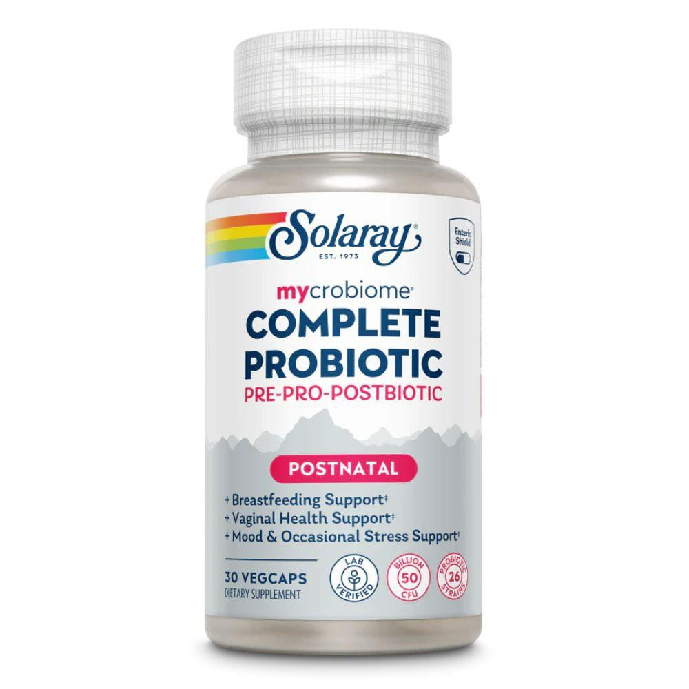  Solaray Mycrobiome Complete Probiotic Postnatal 30 Capsules 