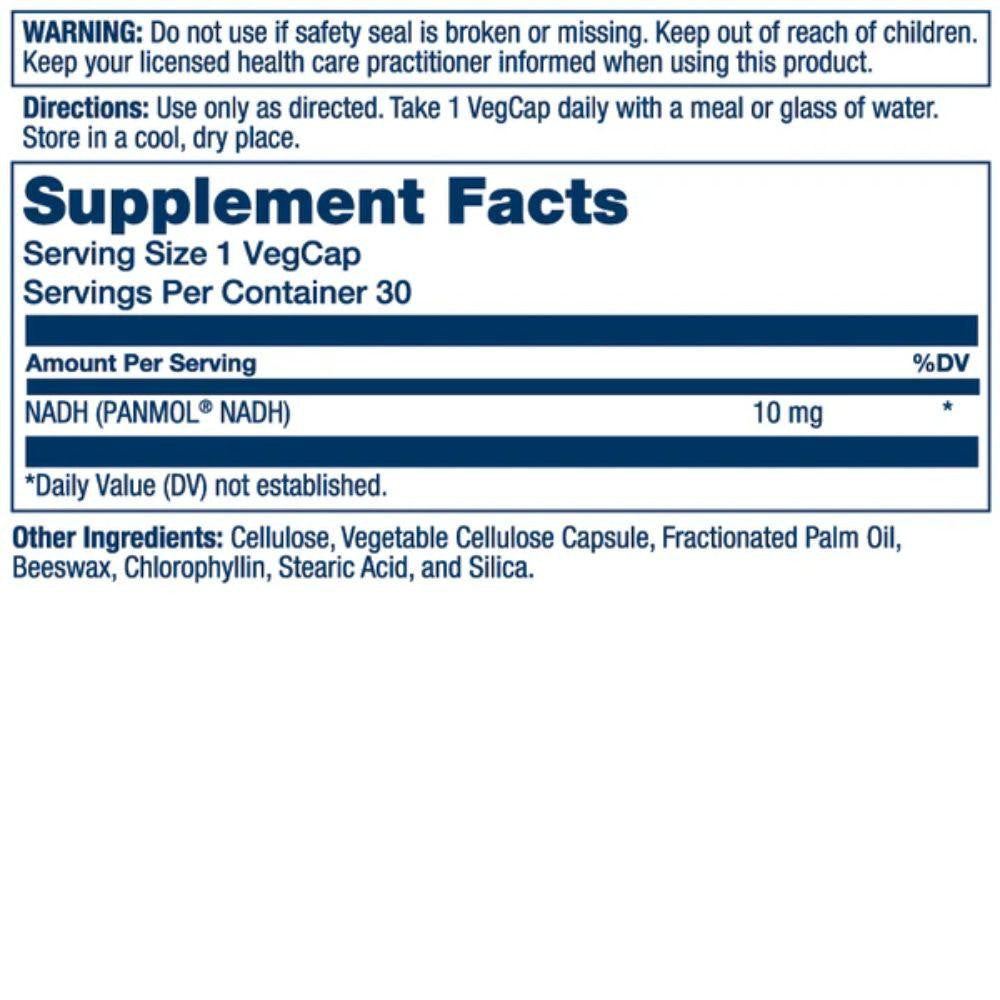  Solaray NADH 10mg 30 Capsules 
