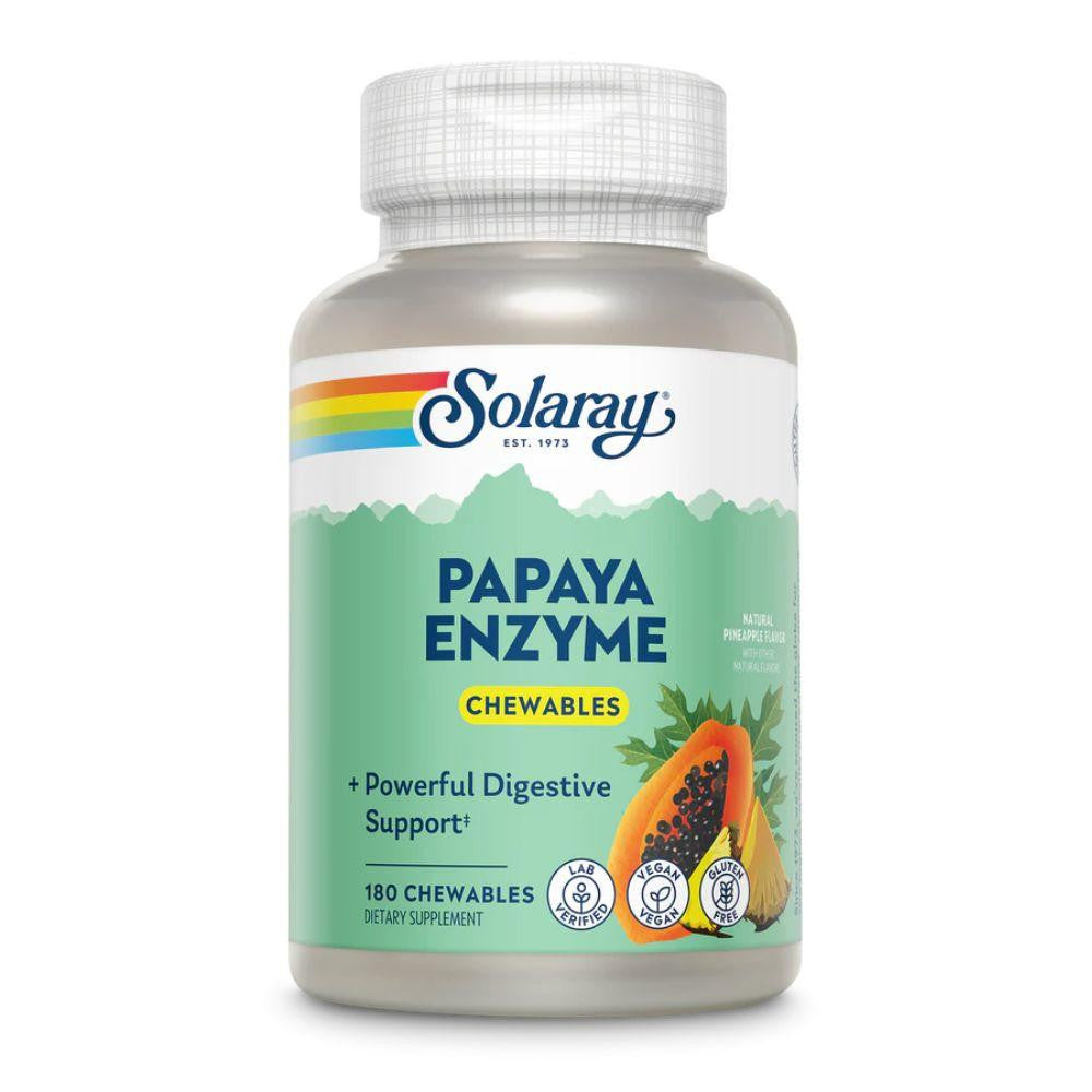  Solaray Papaya Enzyme 180 Chewables 