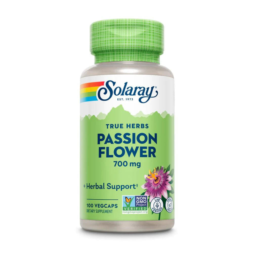  Solaray Passion Flower 700mg 100 Capsules 