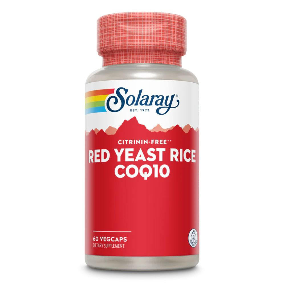  Solaray Red Yeast Rice plus CoQ10 w/ Flush-free Niacin 90 Caps 