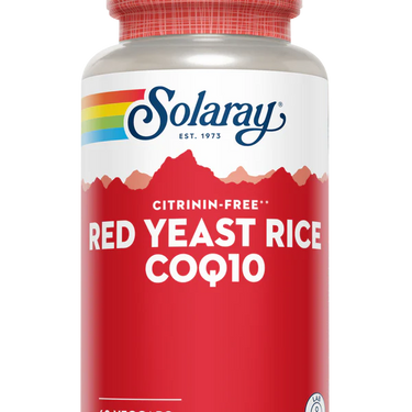  Solaray Red Yeast Rice plus CoQ10 w/ Flush-free Niacin 60 Caps 