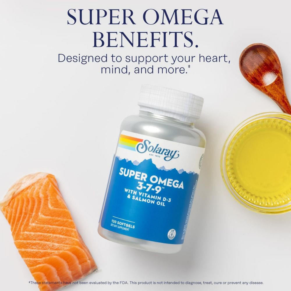  Solaray Super Omega 3-7-9 120 Softgels 