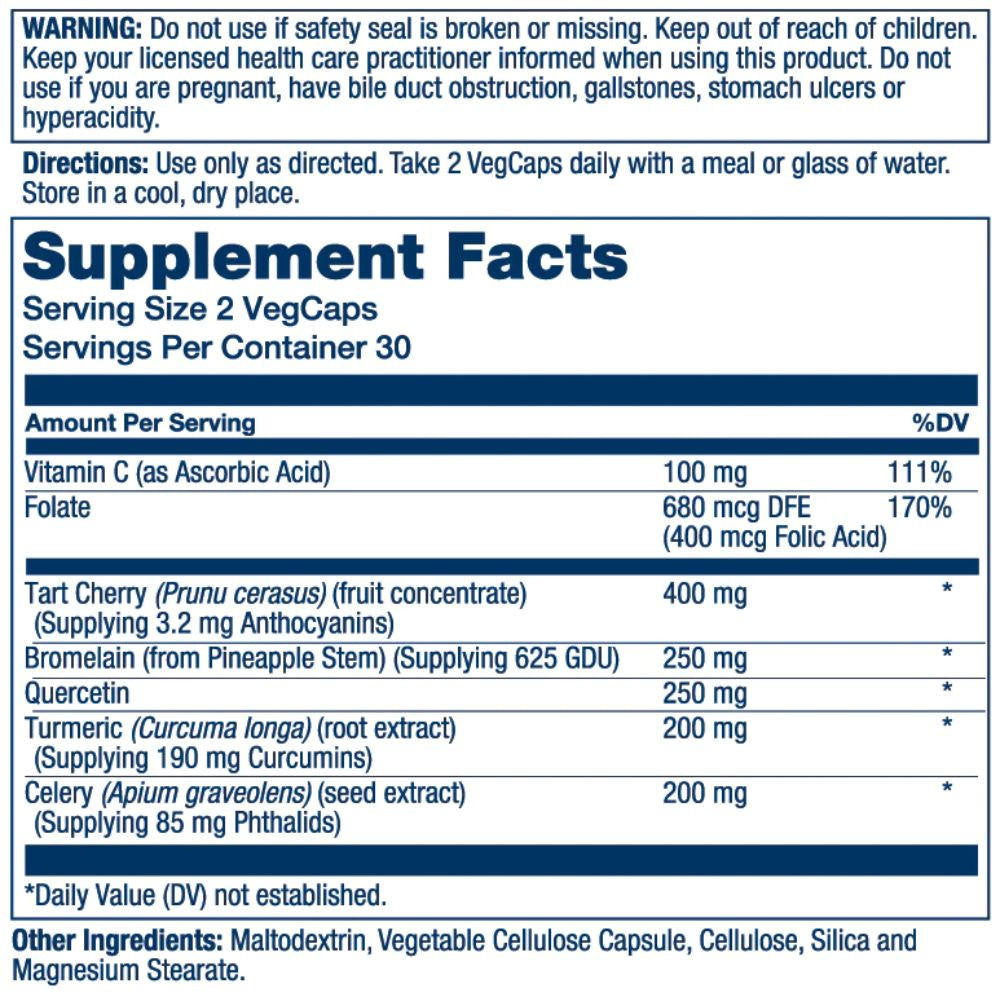 Solaray Total Cleanse Uric Acid 60 Capsules 