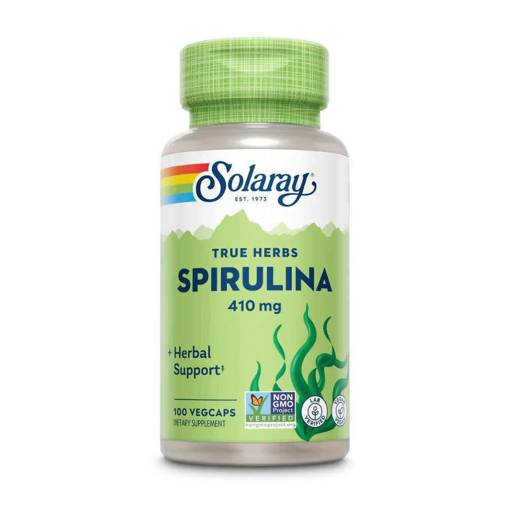  Solaray Spirulina 410mg 100 Capsules 