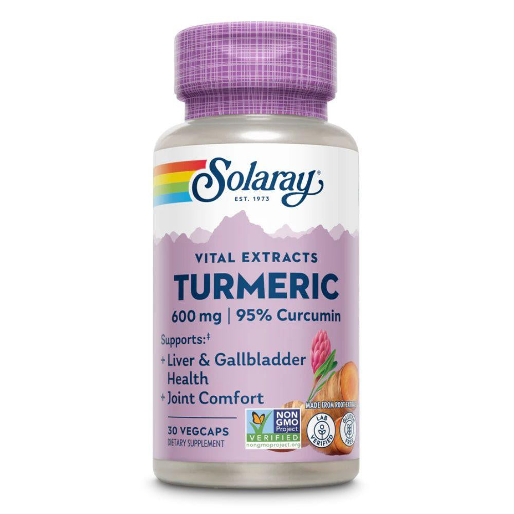  Solaray Vital Extracts Turmeric 600mg 30 Capsules 