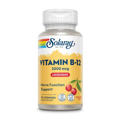  Solaray Vitamin B-12 2000mcg Lozenges 90ct 