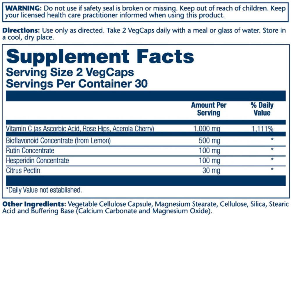  Solaray Timed Release Super Bio Vitamin C 1000mg 250ct 