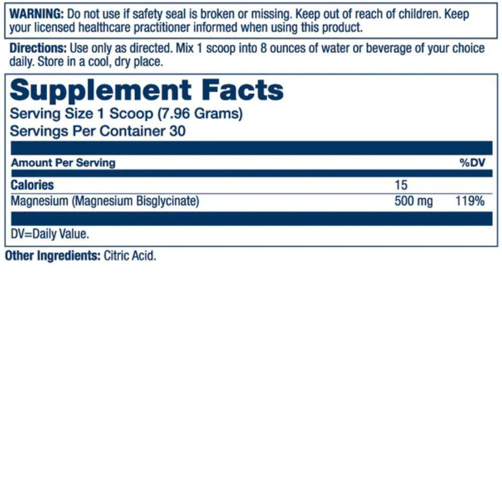  Solaray Extra Strength Magnesium Glycinate Powder 