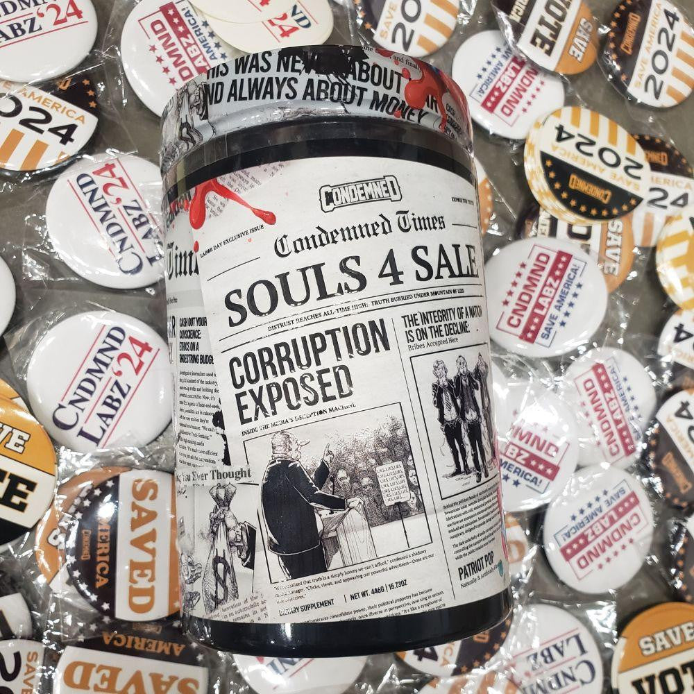 Condemned Labratoriez Condemned Labz Souls 4 Sale Broken Promises Patriot Pop 20 Servings 