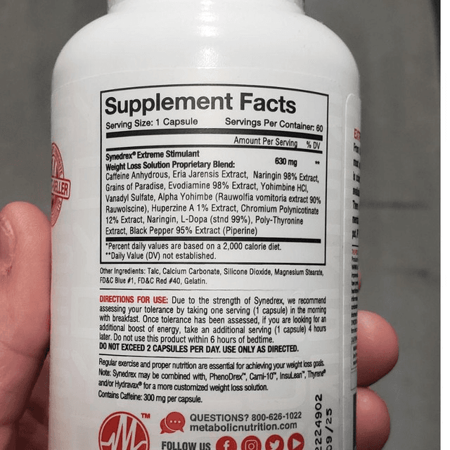  Metabolic SynDrex 60 Capsules 