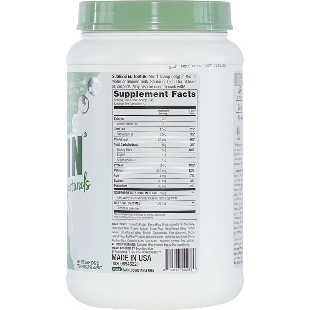 Body Nutrition Trutein Naturals 2 Lbs