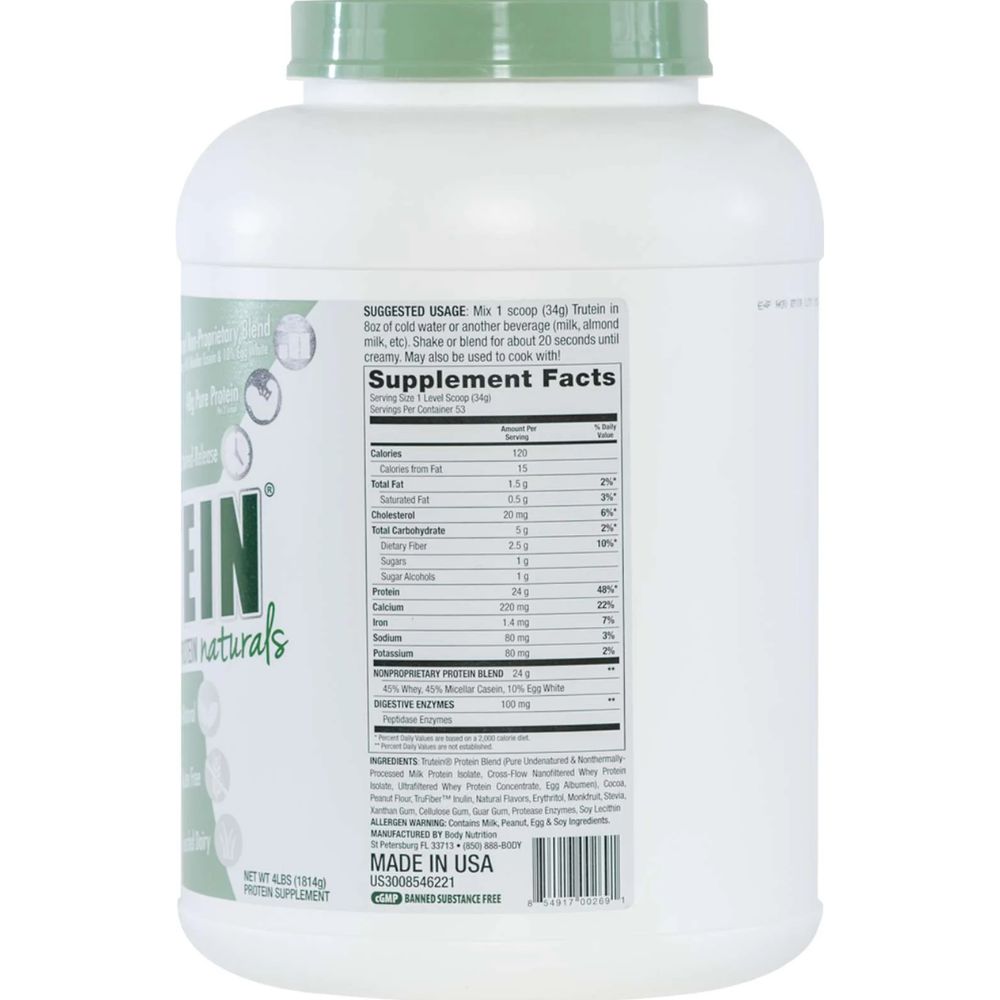 Body Nutrition Trutein Naturals 4 Lbs