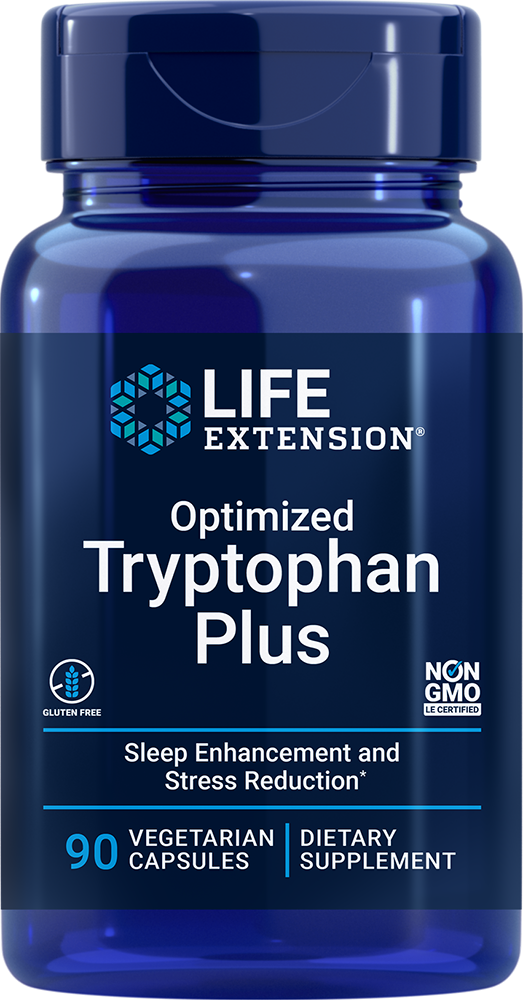 CLEARANCE: Life Extension Optimized Tryptophan Plus 90ct EXP 07/2026