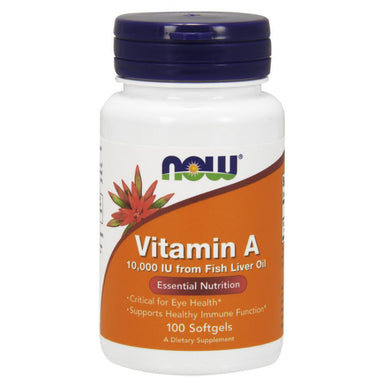  Now Foods Vitamin A 10,000 IU 100 Softgels 
