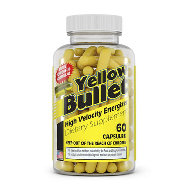 Hard Rock Supplements Yellow Bullet Fat Burner w/ Ephedra 60 Caps