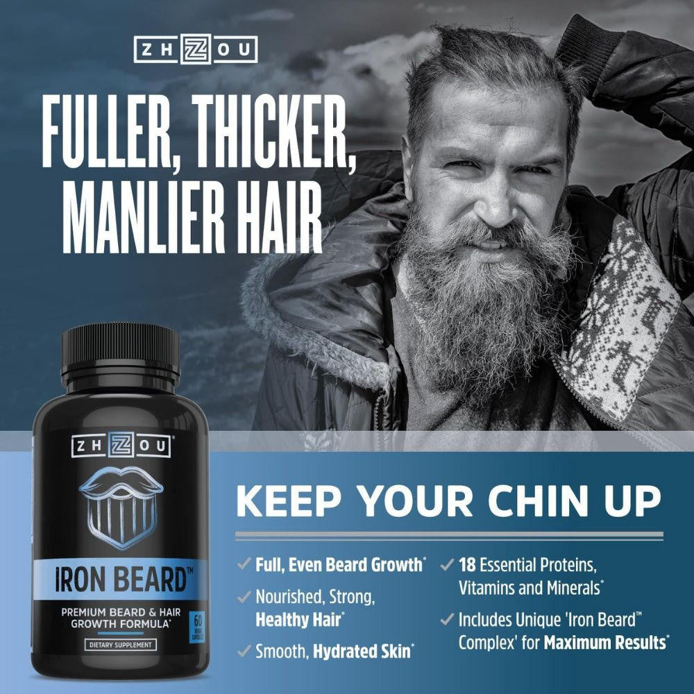  ZHOU Iron Beard 60 Veggie Capsules 