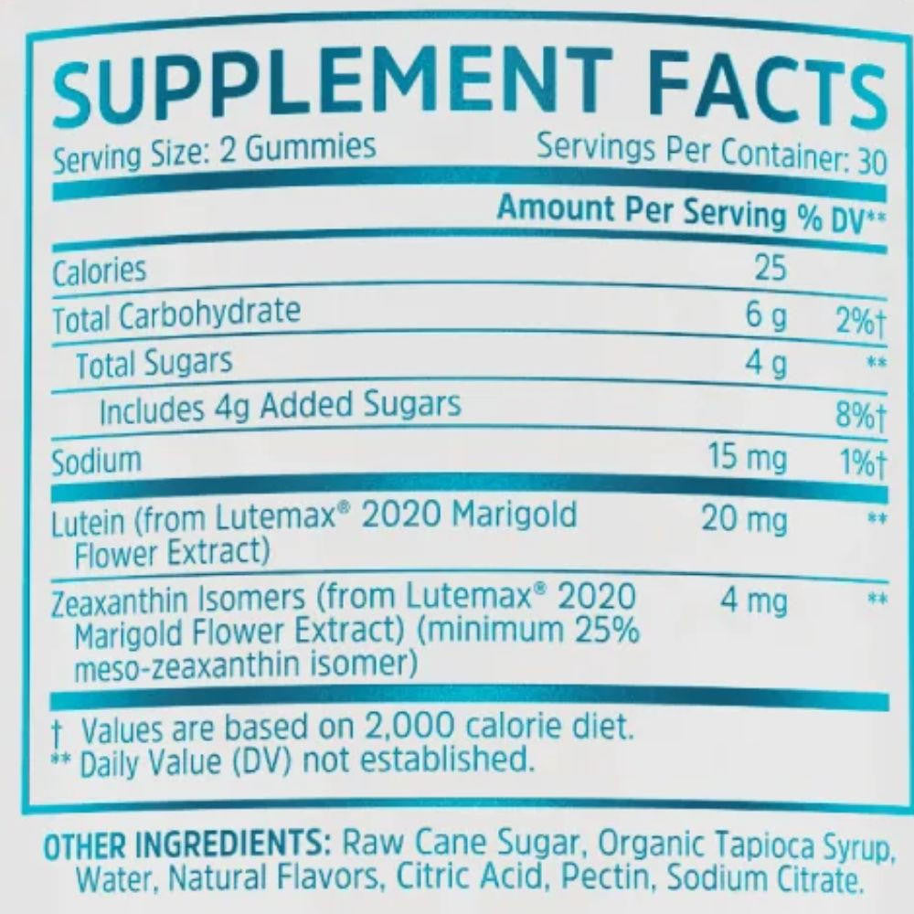  ZHOU Screen Eyes Tropical Mango 60 Vegetarian Gummies 