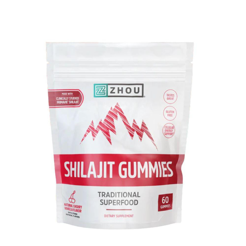 ZHOU Zhou Shilajit Gummies Natural Cherry Vanilla 60 Count 